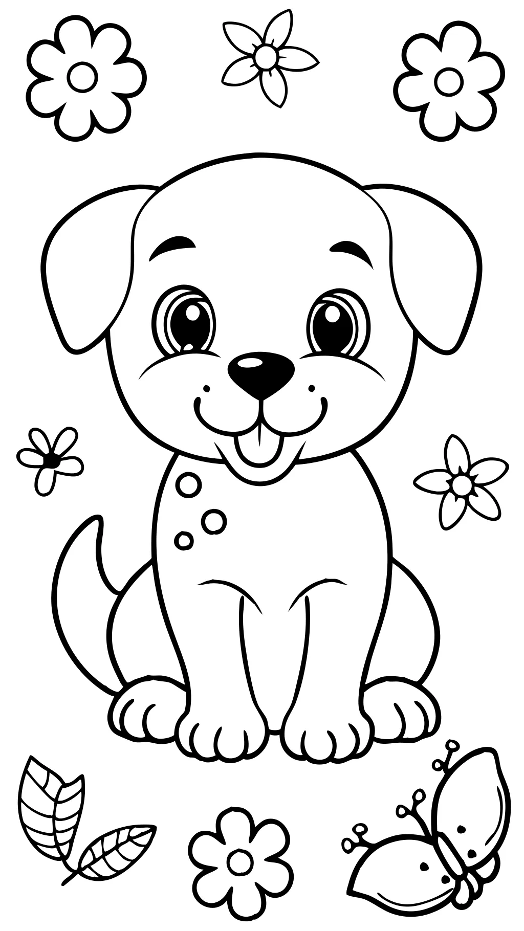 puppy free printable coloring pages